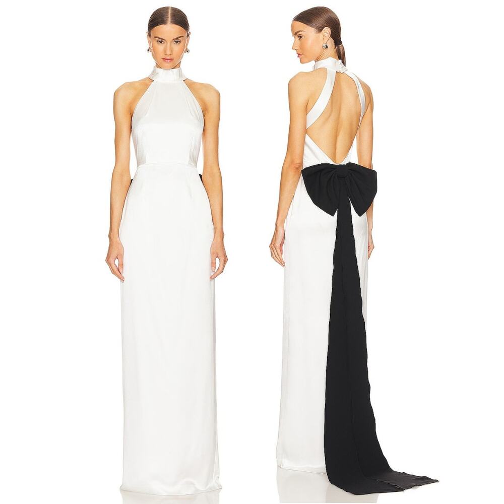 Sans Faff Bristol Gown Evening Halter Formal Bridal Wedding Party Evening NYE XS